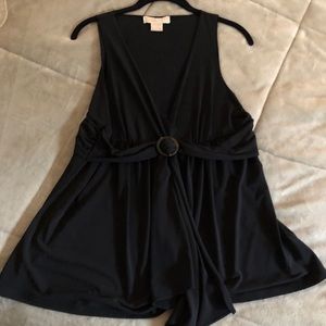 Black Sleeveless Michael Kors Top. Size L.